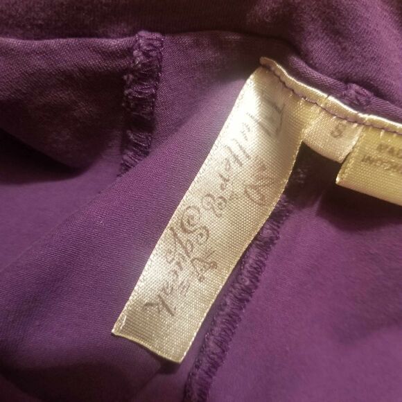 Flutter & Squeak Purple Boho Unique Tank Top Womens Sz S - Picture 4 of 12